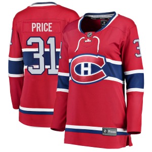 Carey Price Montreal Canadiens Fanatics Branded Women's Breakaway Home Jersey (Red)